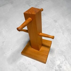 Handmade Solid Wood Mug or jewelry Tree Minimalist Countertop Organizer 12"